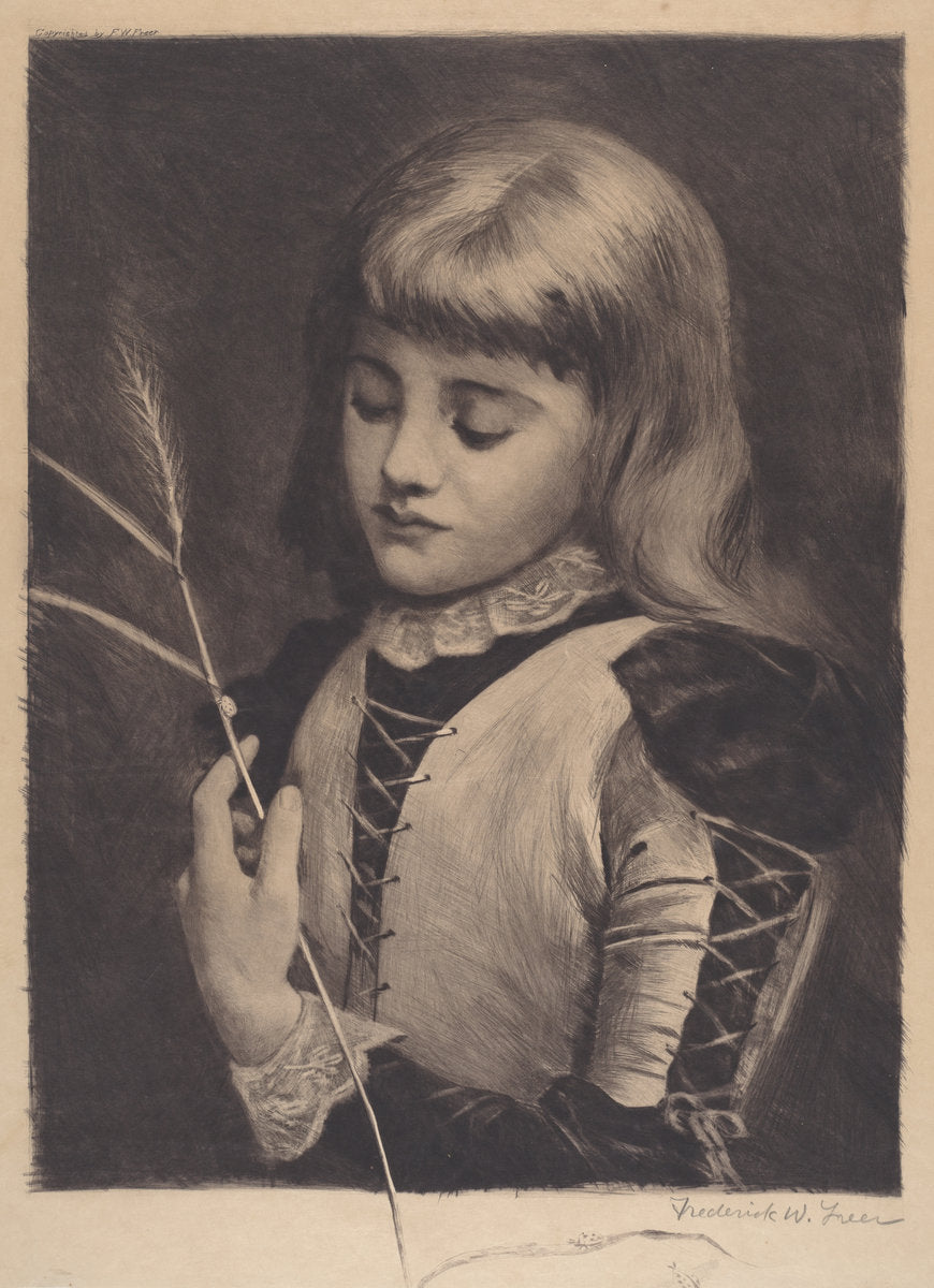 Lady Bug by Frederick W. Freer (American, 1849 - 1908), 16X12"(A3)Poster Print
