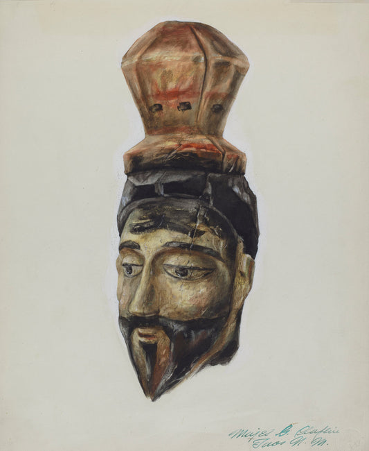 Head of San Jose by Majel G. Claflin (American, active c. 1935), 16X12"(A3)Poster Print
