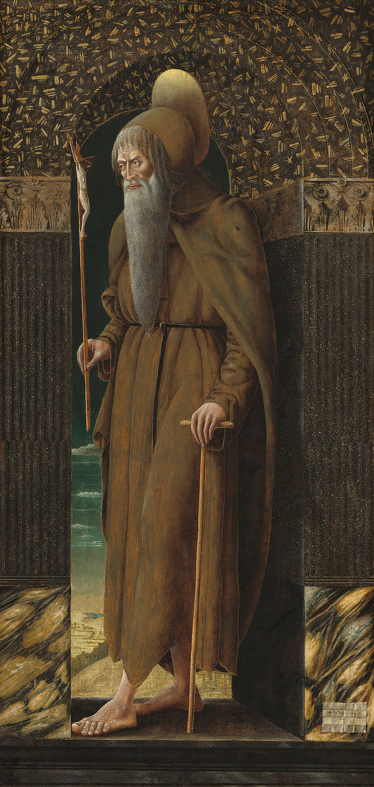 Saint Jerome by Francesco Benaglio (Veronese, c. 1432 - 1492), 16X12"(A3)Poster Print