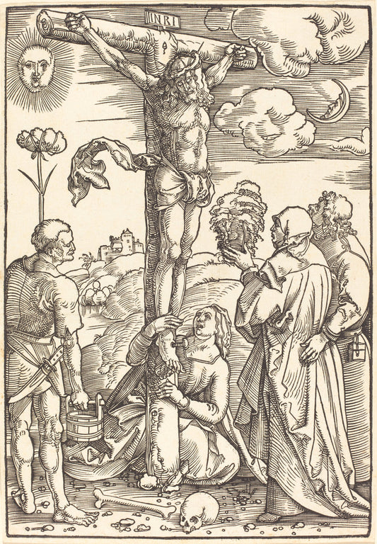 Christ on the Cross by Hans Baldung Grien (German, 1484/1485 - 1545), 16X12"(A3)Poster Print