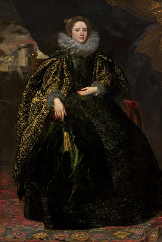 Marchesa Balbi by Sir Anthony van Dyck (Flemish, 1599 - 1641), 16X12"(A3)Poster Print