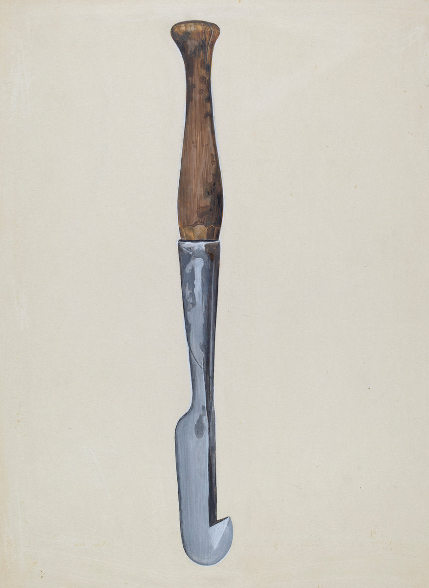 Bark Peeler by Chester Kluf (American, active c. 1935), 16X12"(A3)Poster Print