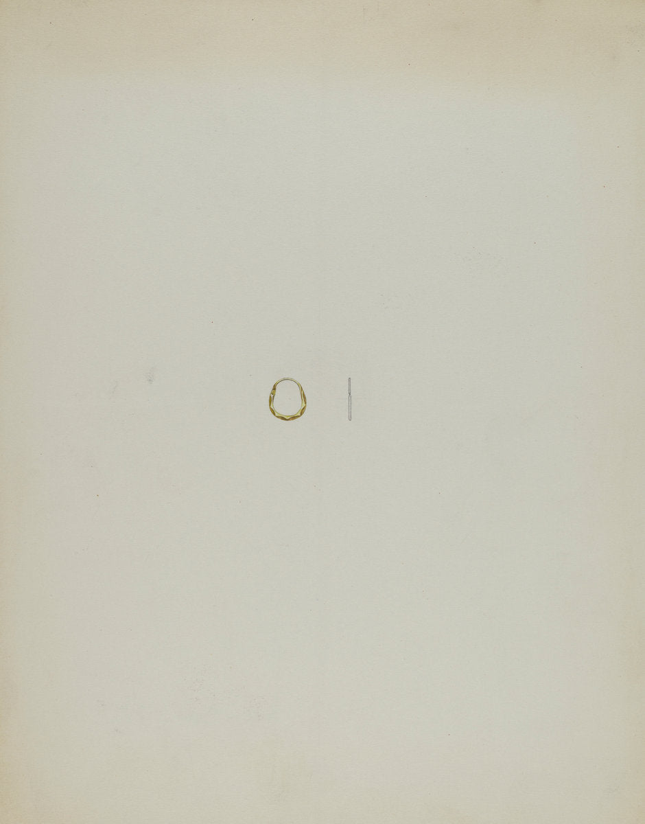 Child's Earring by Isidore Steinberg (American, active c. 1935), 16X12"(A3)Poster Print