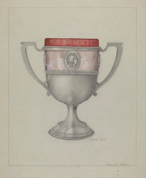 Silver Spoon Holder by Samuel O. Klein (American, active c. 1935), 16X12"(A3)Poster Print