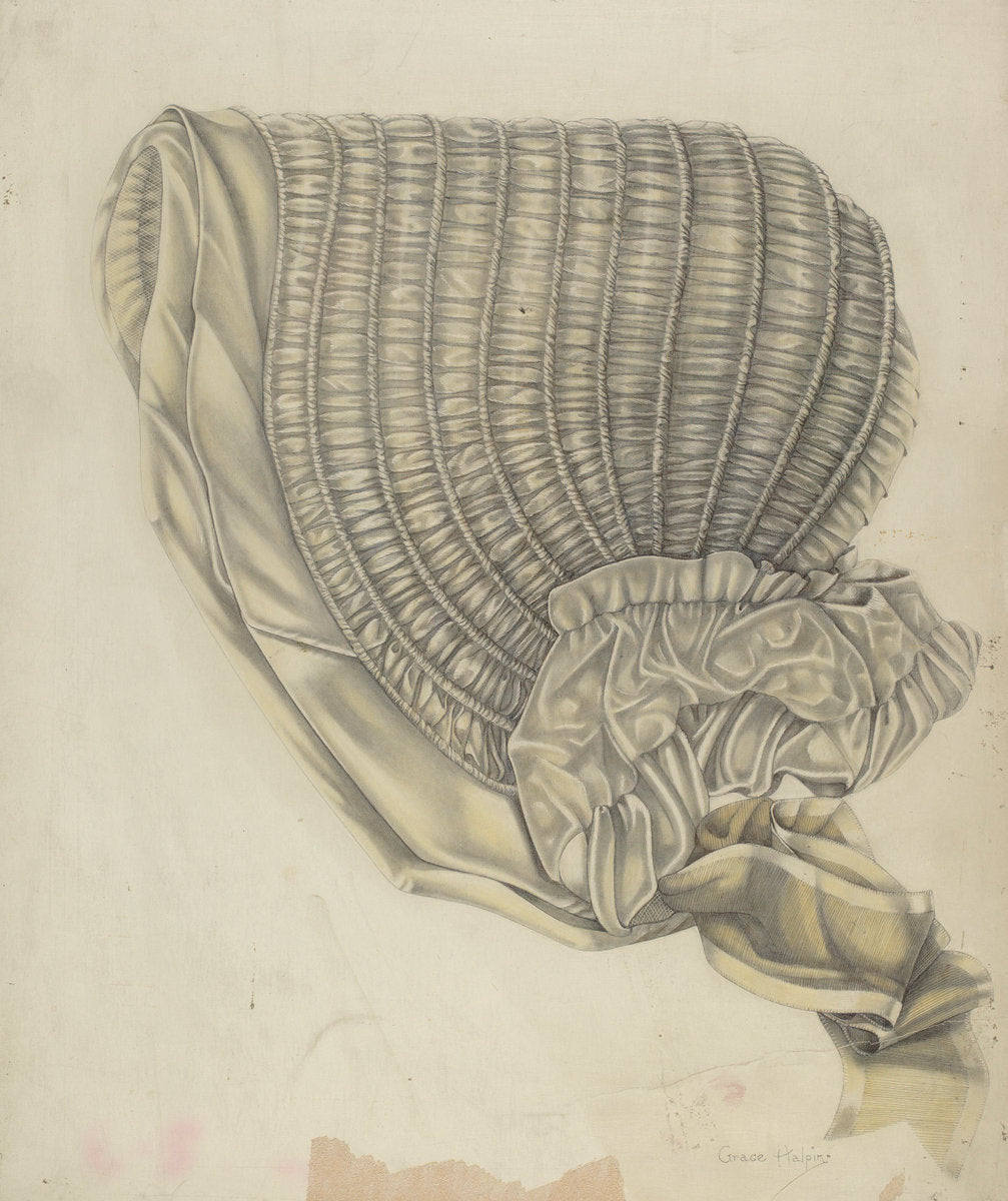 Bonnet by Grace Halpin (American, active c. 1935), 16X12"(A3)Poster Print