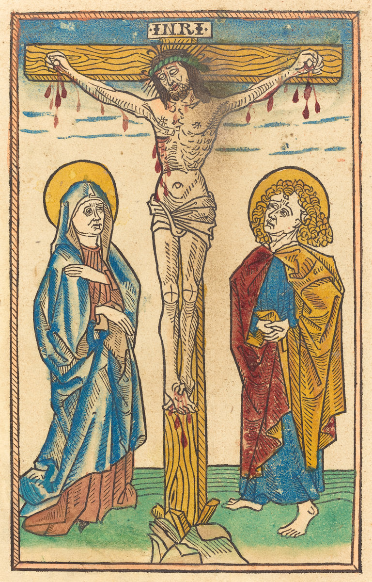 c. 1485 by German 15th Century (Christ on the Cross), 16X12"(A3)Poster Print
