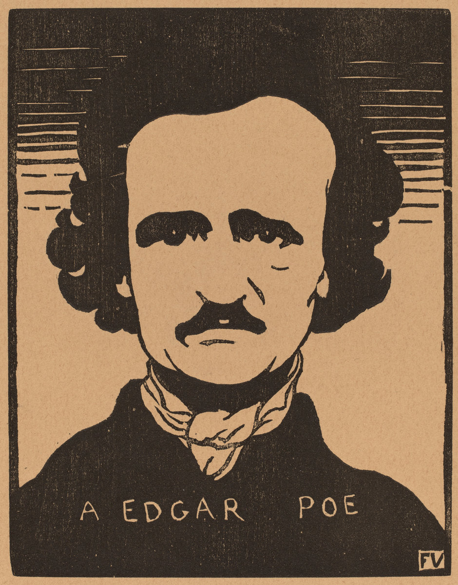 A Edgar Poe by Félix Vallotton (Swiss, 1865 - 1925), 16X12"(A3)Poster Print