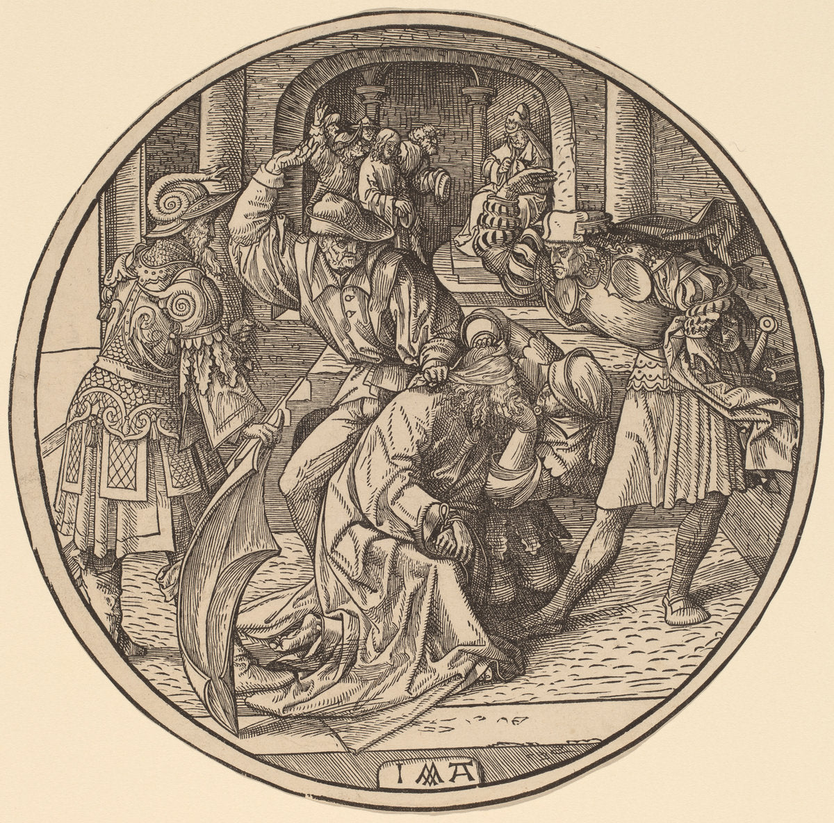 The Mocking of Christ by Jacob Cornelisz van Oostsanen (Netherlandish, 1470 or before - 1533), 16X12"(A3)Poster Print