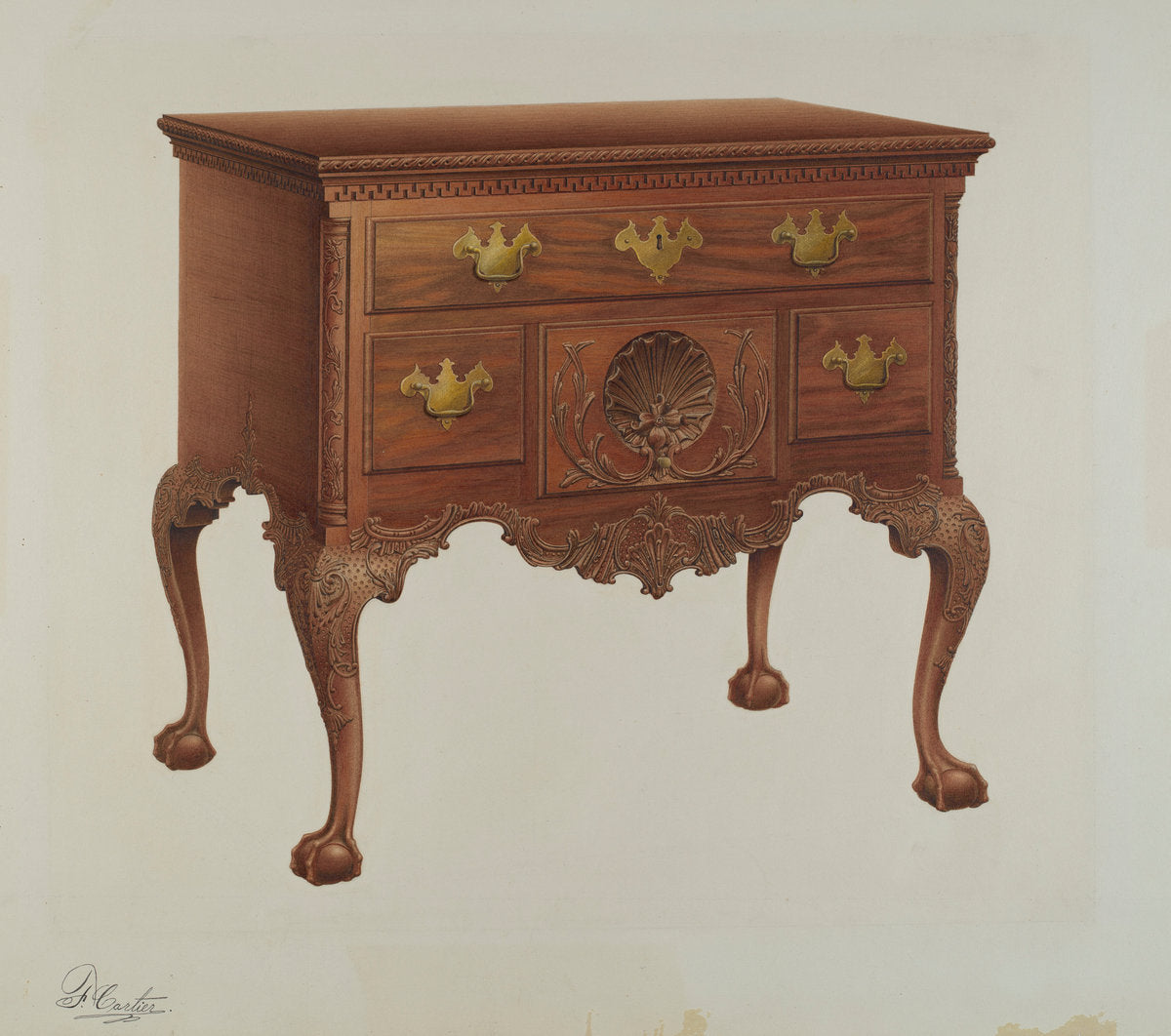 Lowboy by Ferdinand Cartier (American, active c. 1935), 16X12"(A3)Poster Print