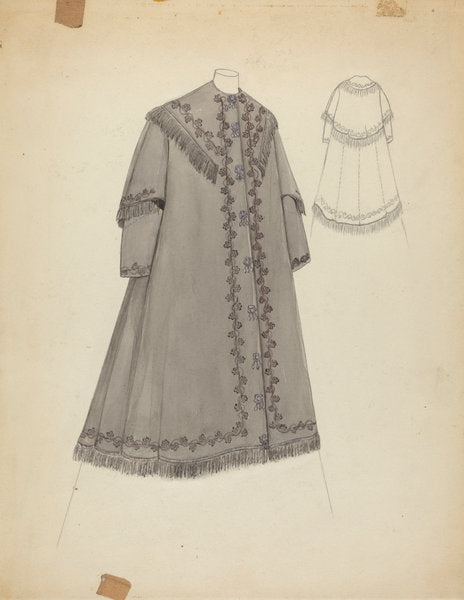 Coat by Margaret Concha (American, active c. 1935), 16X12"(A3)Poster Print