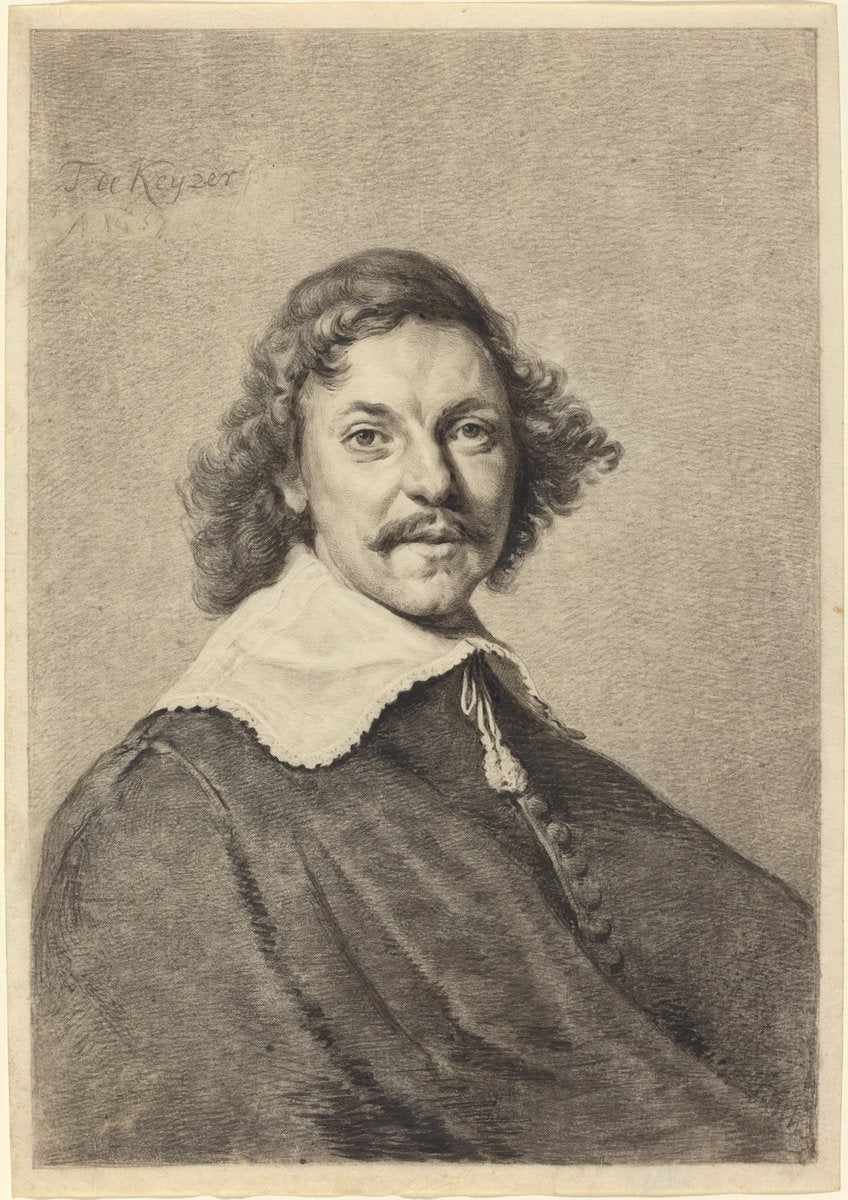 Portrait of a Man by Thomas de Keyser (Dutch, 1596/1597 - 1667), 16X12"(A3)Poster Print