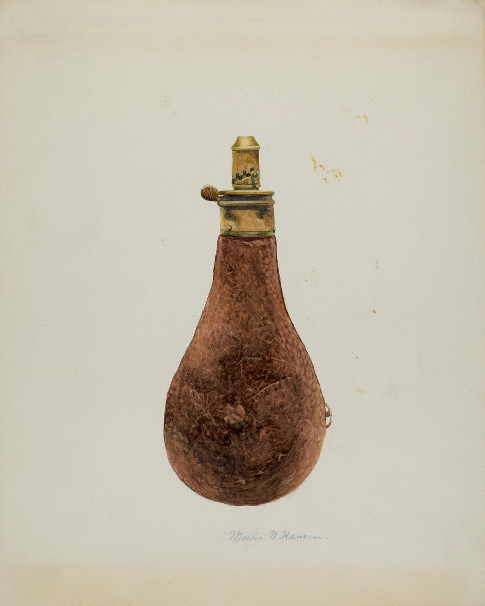 Powder Horn by Marius Hansen (American, active c. 1935), 16X12"(A3)Poster Print