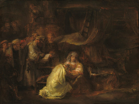 The Circumcision by Rembrandt van Rijn (Dutch, 1606 - 1669), 16X12"(A3)Poster Print