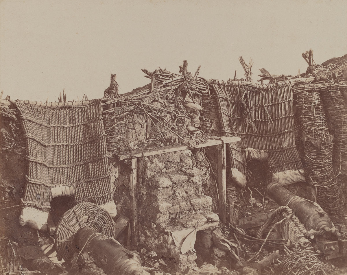 Gun Battery by James Robertson (British, 1813 - 1888), 16X12"(A3)Poster Print