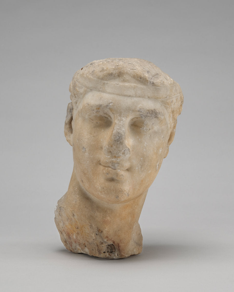 c. 220/100 B.C. by Probably Hellenistic 2nd Century B.C./1st Century A.D. (Head of a Youth (Dionysos or a Follower?)), 16X12"(A3)Poster Print