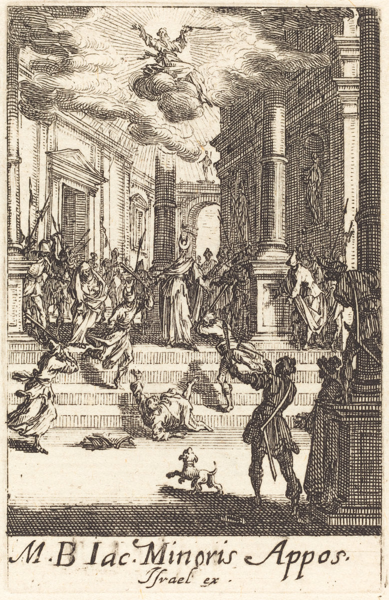 The Martyrdom of Saint James Minor by Jacques Callot (French, 1592 - 1635), 16X12"(A3)Poster Print