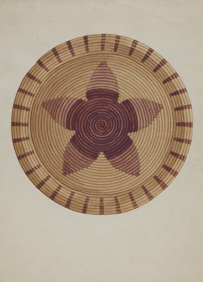 Basket Tray by Gordena Jackson (American, 1900 - 1993), 16X12"(A3)Poster Print
