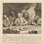 Columbus Breaking the Egg by William Hogarth (English, 1697 - 1764), 16X12"(A3)Poster Print