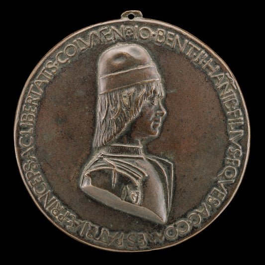 Giovanni II Bentivoglio, 1443-1508, Lord of Bologna 1462-1506 [obverse] by Sperandio (Italian, c. 1425/1428  - c. 1504), 16X12"(A3)Poster Print