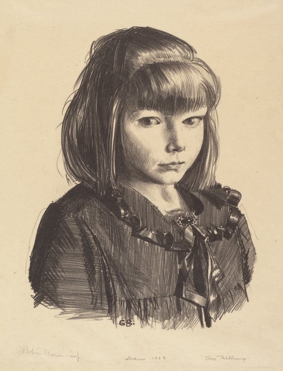 Jean 1923 by George Bellows (American, 1882 - 1925), 16X12"(A3)Poster Print