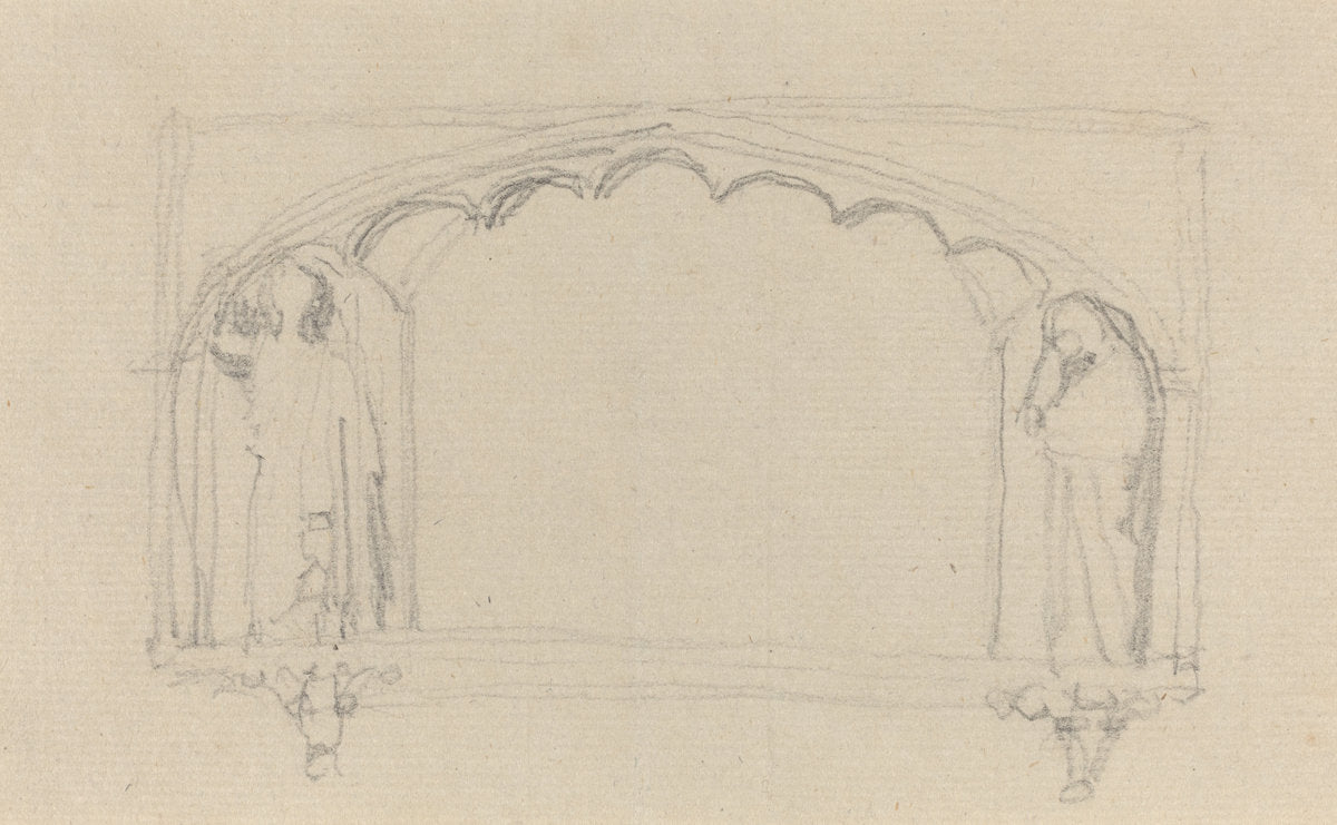Design for a Monument by John Flaxman (British, 1755 - 1826), 16X12"(A3)Poster Print