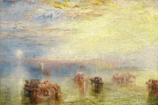 Approach to Venice by Joseph Mallord William Turner (British, 1775 - 1851), 16X12"(A3)Poster Print