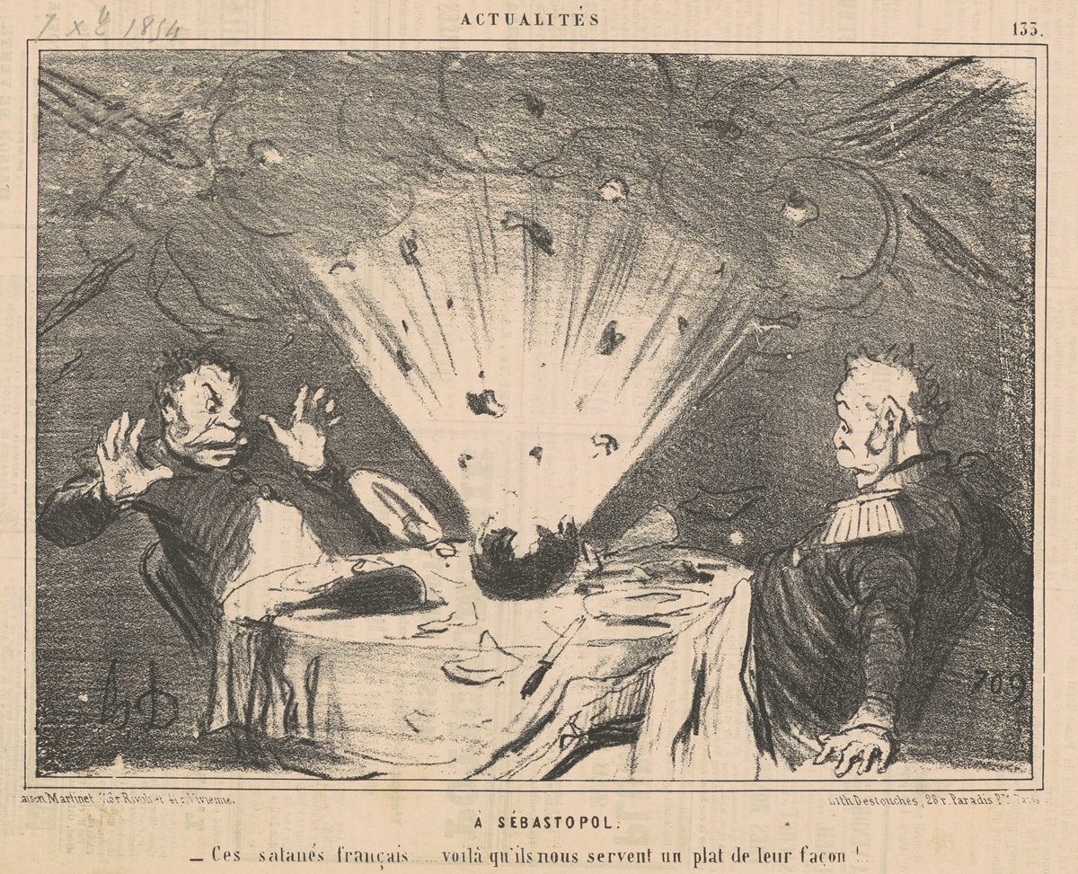 Sébastopol by Honoré Daumier (French, 1808 - 1879), 16X12"(A3)Poster Print