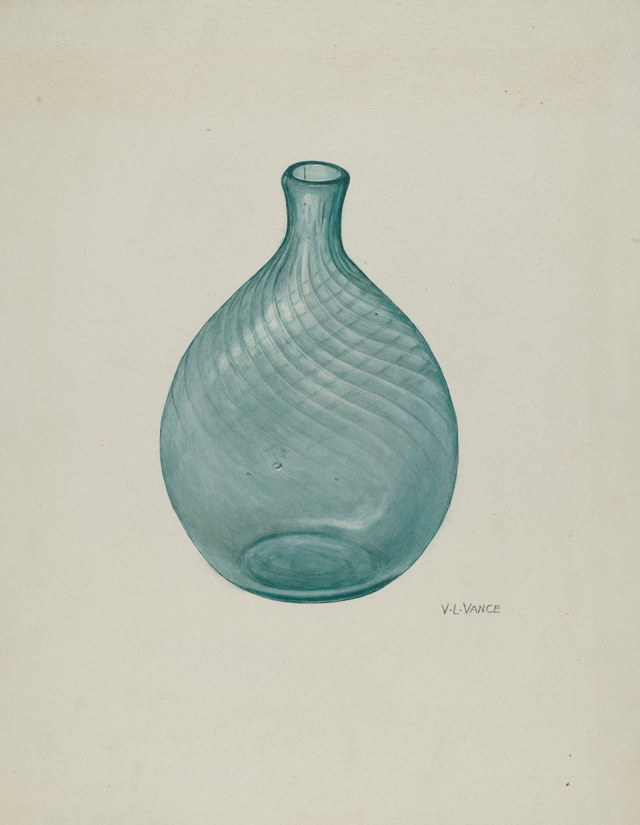 Flask by V.L. Vance (American, active c. 1935), 16X12"(A3)Poster Print