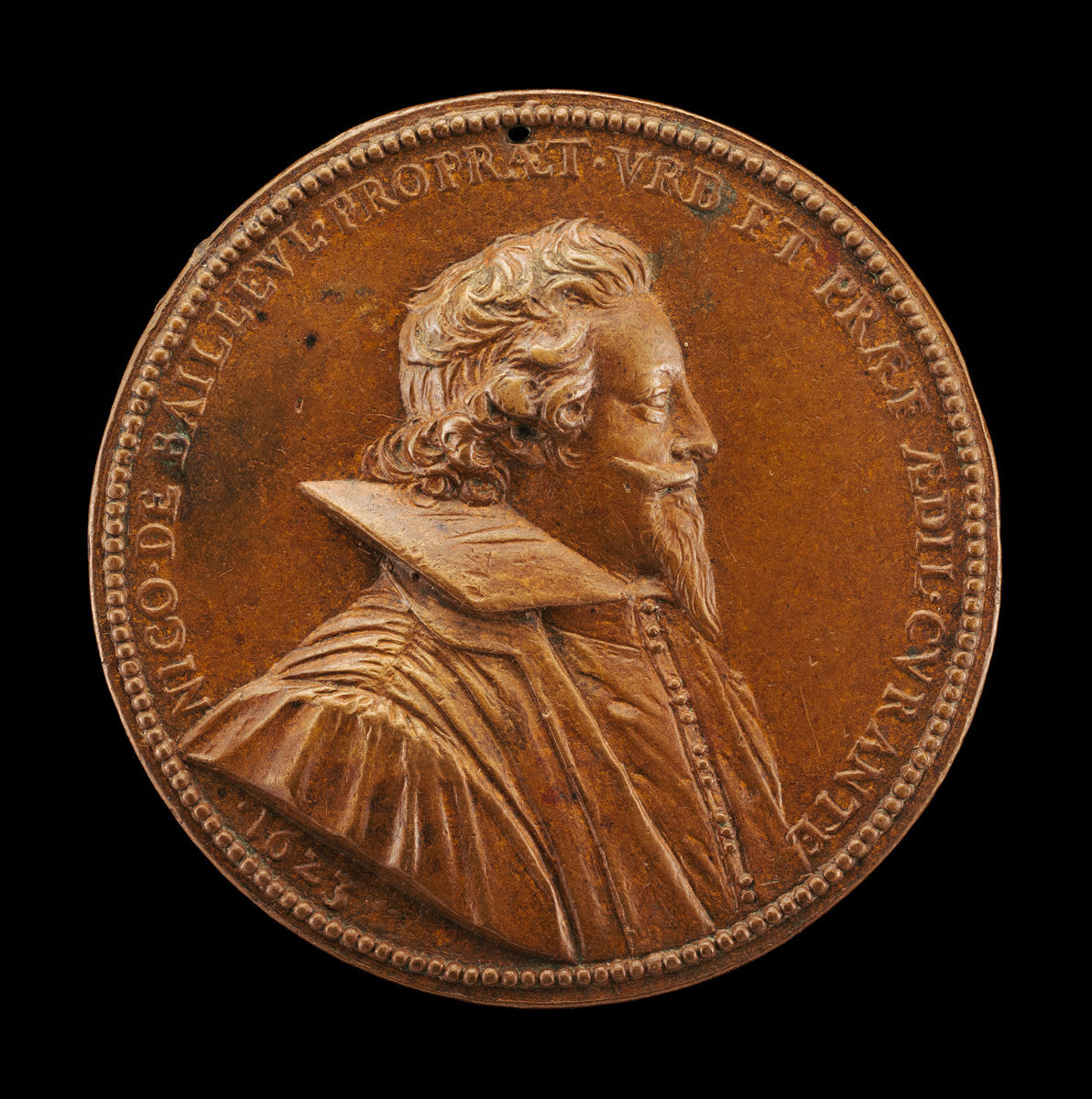 1623 by French 17th Century (Nicolas de Bailleul, 1587-1652, Mayor of Paris 1622-1628 [obverse]), 16X12"(A3)Poster Print