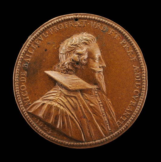 1623 by French 17th Century (Nicolas de Bailleul, 1587-1652, Mayor of Paris 1622-1628 [obverse]), 16X12"(A3)Poster Print