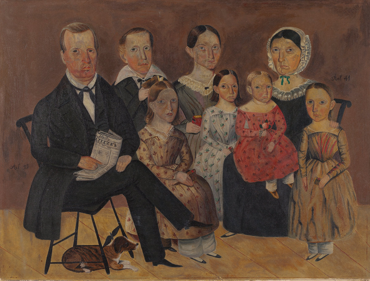 Painting of Wagner Family by Archie Thompson (American, active c. 1935), 16X12"(A3)Poster Print