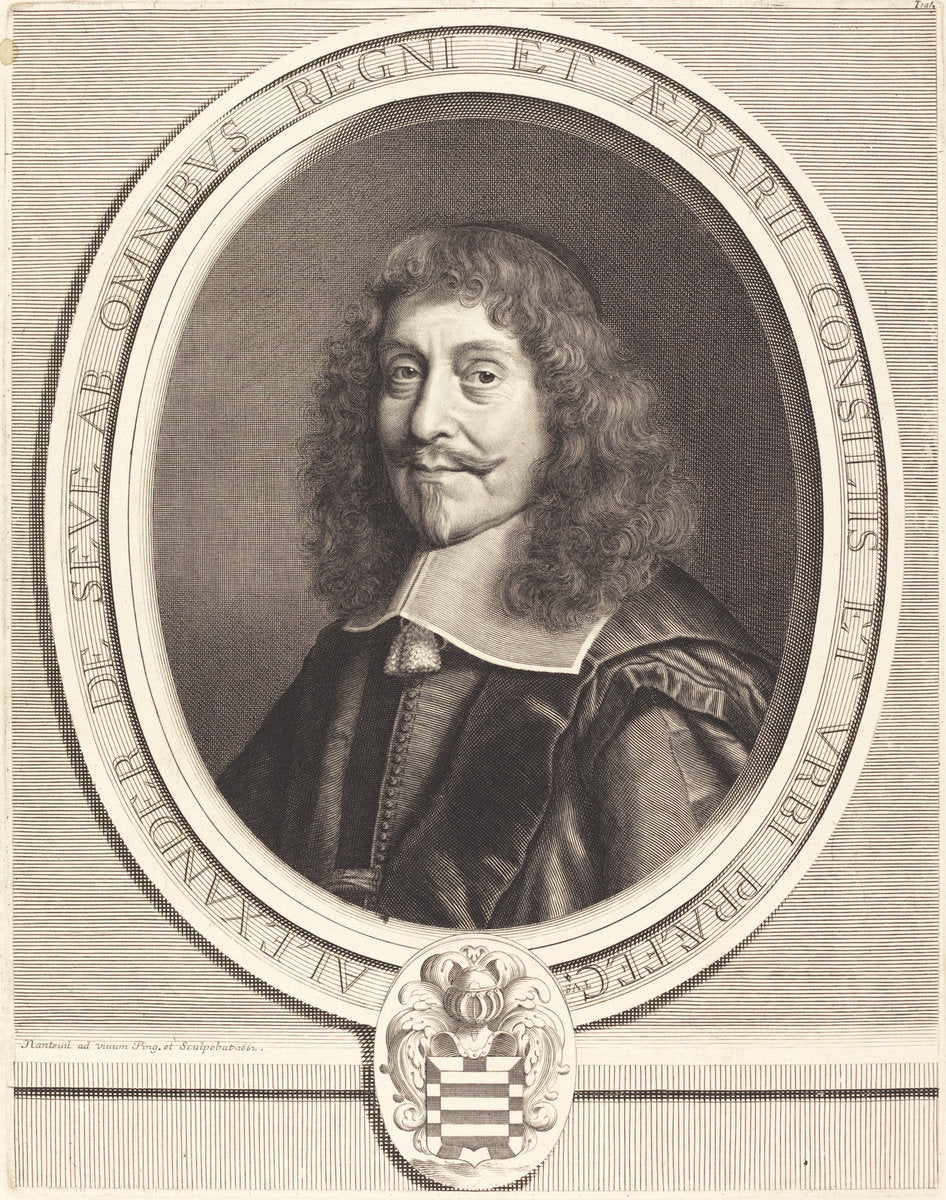 Alexander de Seve by Robert Nanteuil (French, 1623 - 1678), 16X12"(A3)Poster Print