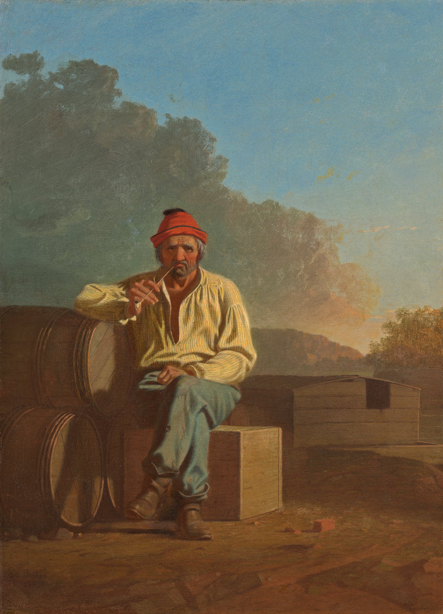 Mississippi Boatman by George Caleb Bingham (American, 1811 - 1879), 16X12"(A3)Poster Print