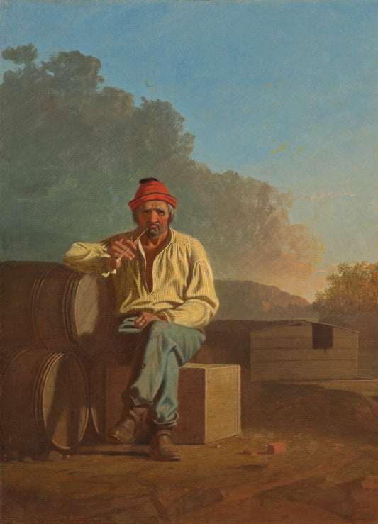 Mississippi Boatman by George Caleb Bingham (American, 1811 - 1879), 16X12"(A3)Poster Print