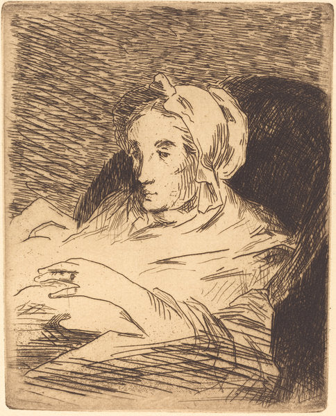 The Convalescent (La convalescente) by Edouard Manet (French, 1832 - 1883), 16X12"(A3)Poster Print