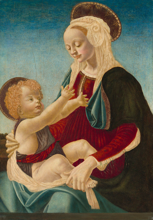 c. 1470/1480 by after Andrea del Verrocchio (Madonna and Child), 16X12"(A3)Poster Print