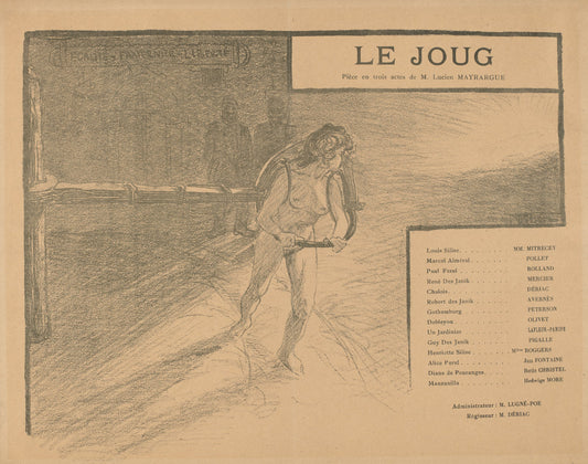 Le Joug by Pierre-Eugène Vibert (Swiss, 1875 - 1937), 16X12"(A3)Poster Print