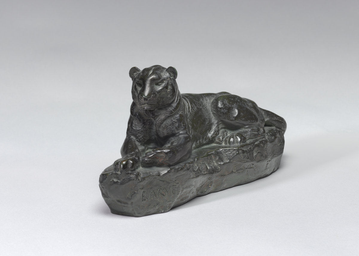 Panther of India by Antoine-Louis Barye (French, 1795 - 1875), 16X12"(A3)Poster Print