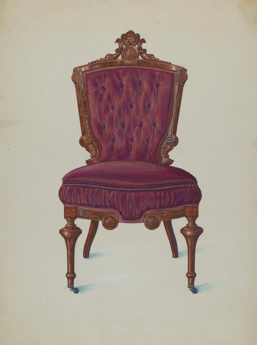 Chair by Frank Wenger (American, active c. 1935), 16X12"(A3)Poster Print