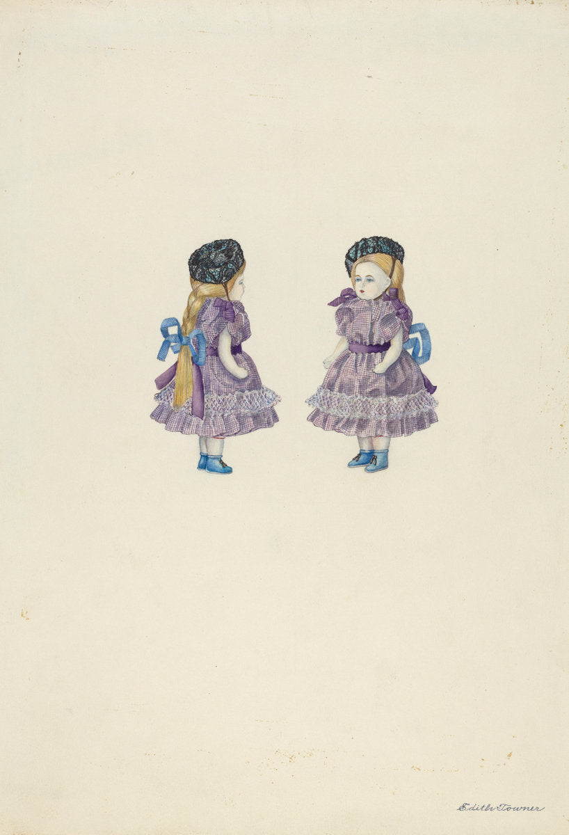 Doll of Bisque by Edith Towner (American, active c. 1935), 16X12"(A3)Poster Print