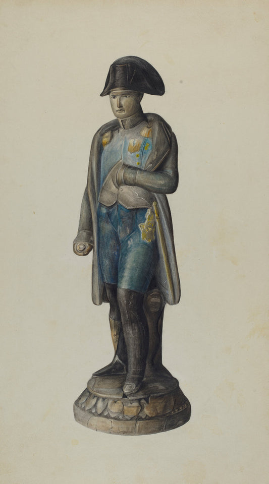 Figure of Napolean by Mina Lowry (American, 1894 - 1942), 16X12"(A3)Poster Print