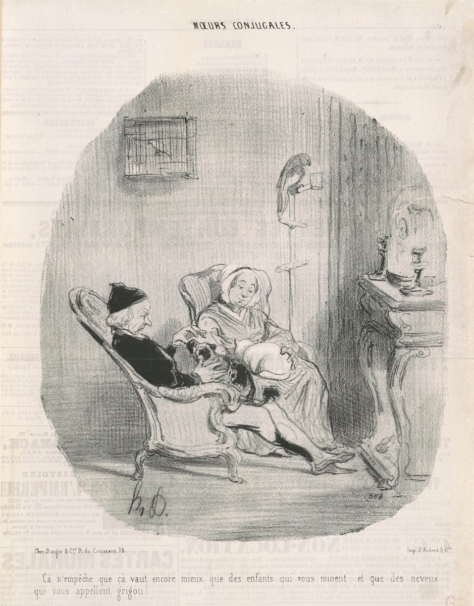Ça n'empêche que ça vaut encore mieux.... by Honoré Daumier (French, 1808 - 1879), 16X12"(A3)Poster Print
