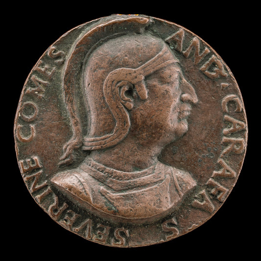 early 16th century by Neapolitan 16th Century (Andrea Caraffa, died 1526, Count of Santa Severina and Viceroy of Naples [obverse]), 16X12"(A3)Poster Print