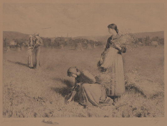 The Gleaners by James S. King (American, 1852 - 1925), 16X12"(A3)Poster Print