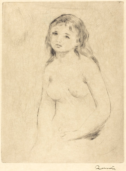 Study for a Bather (Etude pour une baigneuse) by Auguste Renoir (French, 1841 - 1919), 16X12"(A3)Poster Print