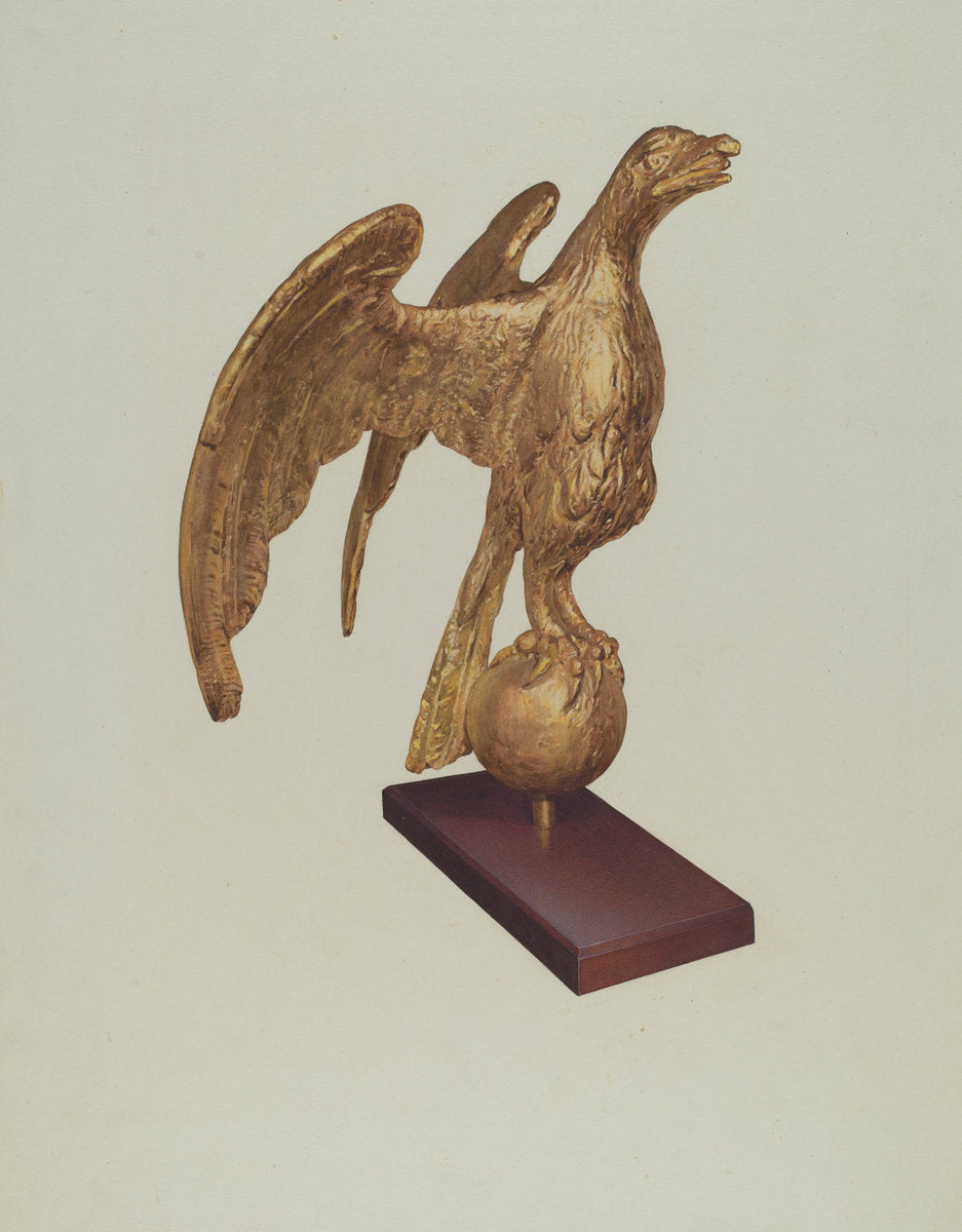 Eagle by Jane Iverson (American, active c. 1935), 16X12"(A3)Poster Print