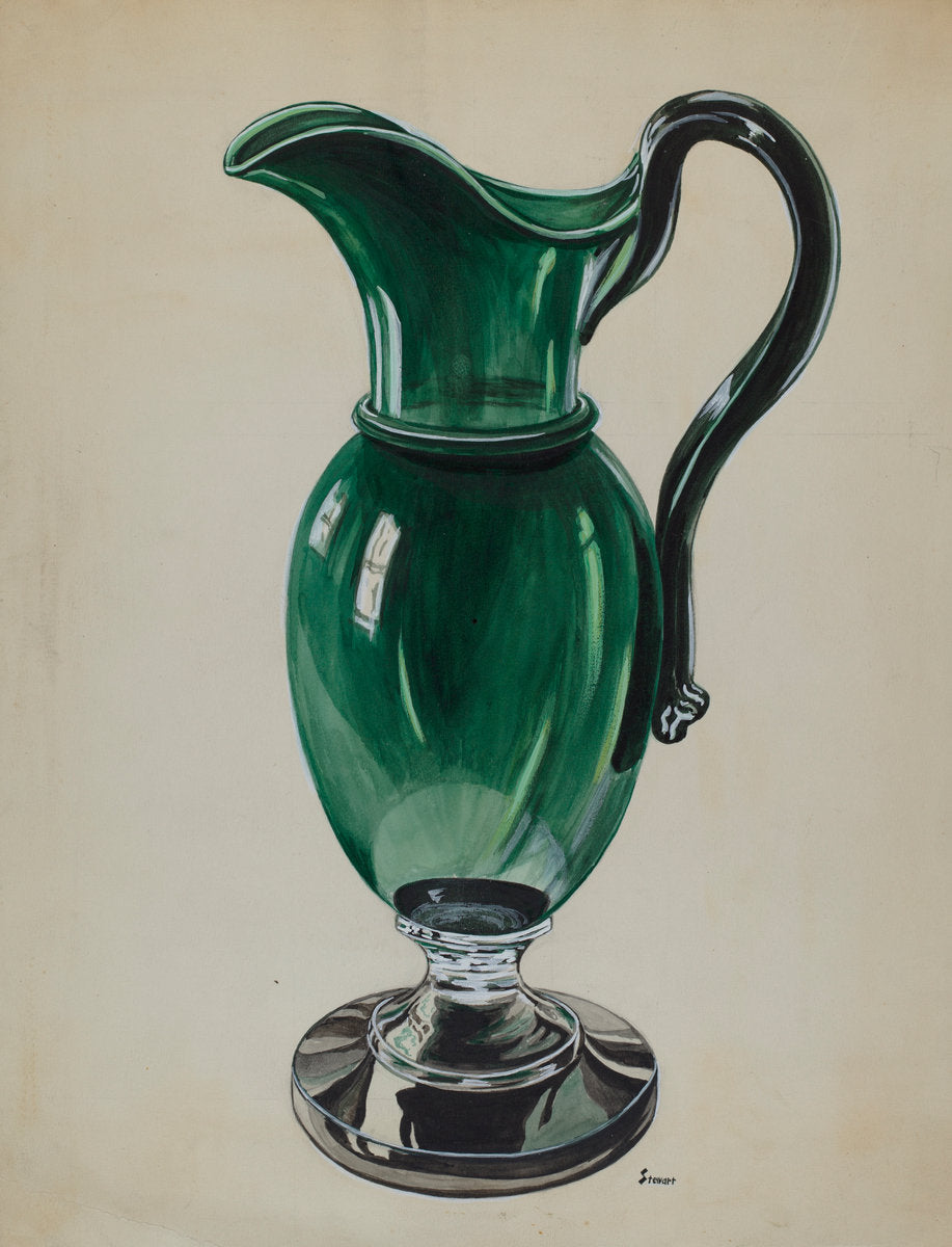 Pitcher by Robert Stewart (American, active c. 1935), 16X12"(A3)Poster Print
