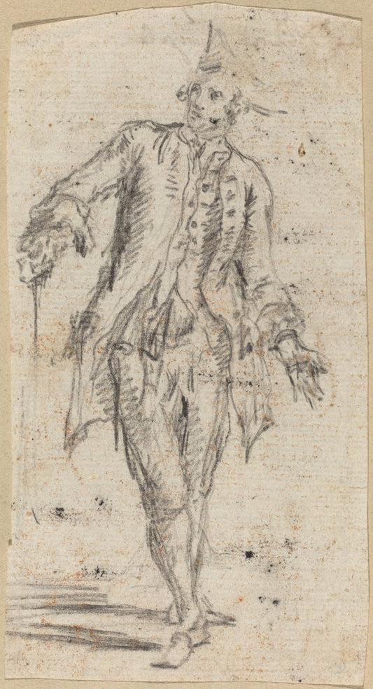 A Gentleman with a Walking Stick by Giovanni Battista Piranesi (Venetian, 1720 - 1778), 16X12"(A3)Poster Print