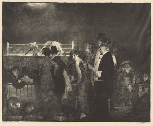 Preliminaries by George Bellows (American, 1882 - 1925), 16X12"(A3)Poster Print