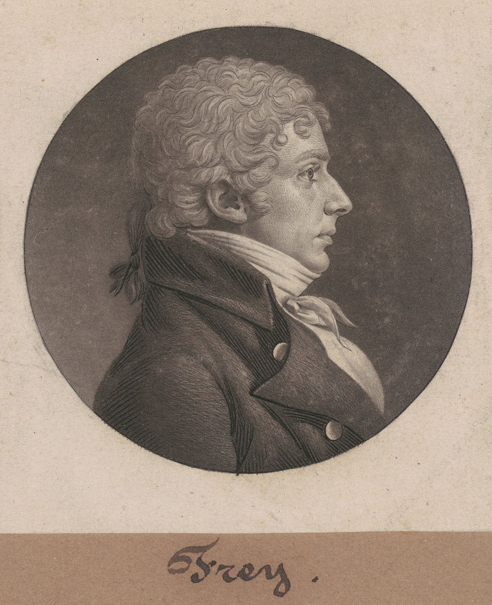 Frey by Charles B. J. Févret de Saint-Mémin (French, 1770 - 1852), 16X12"(A3)Poster Print